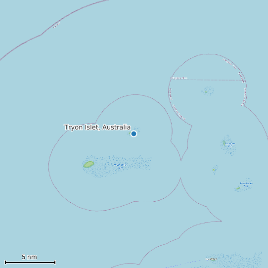 Map of Tryon Islet, Australia Tide Prediction Station