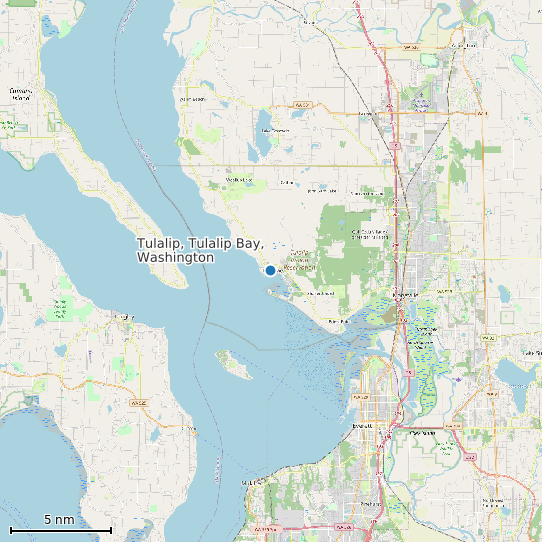 Map of Tulalip, Tulalip Bay, Washington Tide Prediction Station