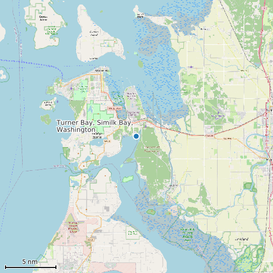 Map of Turner Bay, Similk Bay, Washington Tide Prediction Station