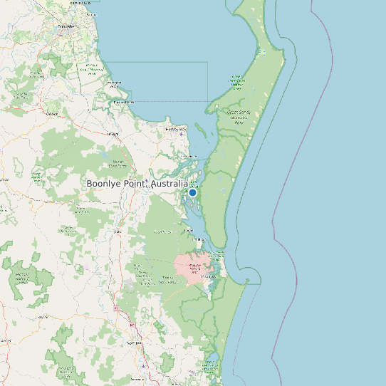 Map of Boonlye Point, Australia Tide Prediction Station