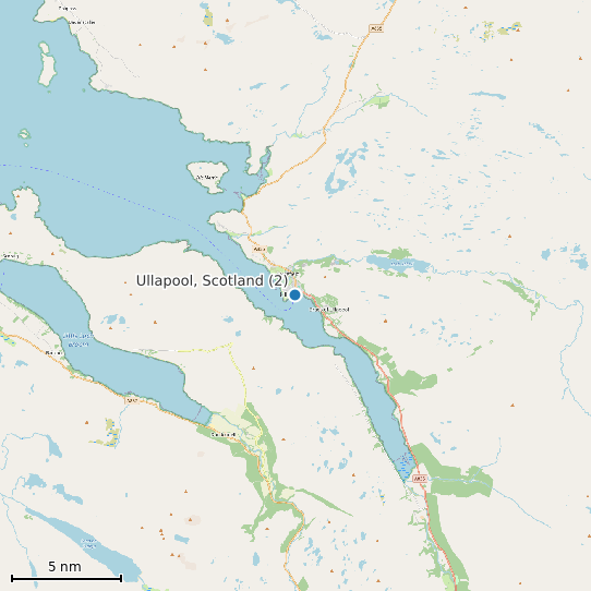 Map of Ullapool, Scotland (2) Tide Prediction Station