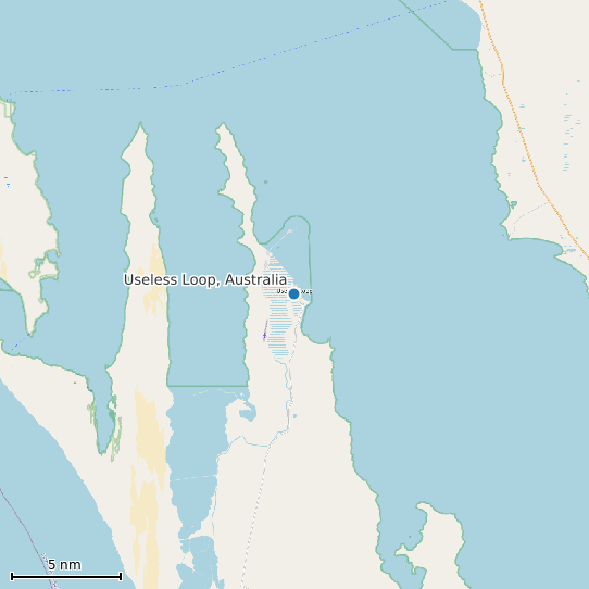 Map of Useless Loop, Australia Tide Prediction Station