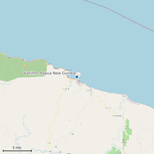 Map of Vanimo, Papua New Guinea Tide Prediction Station