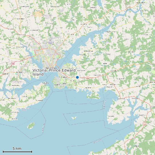 Map of Victoria, Prince Edward Island Tide Prediction Station