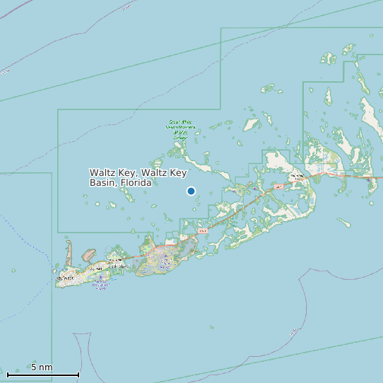 Map of Waltz Key, Waltz Key Basin, Florida Tide Prediction Station