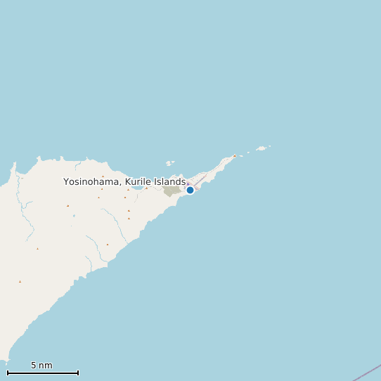 Map of Yosinohama, Kurile Islands Tide Prediction Station