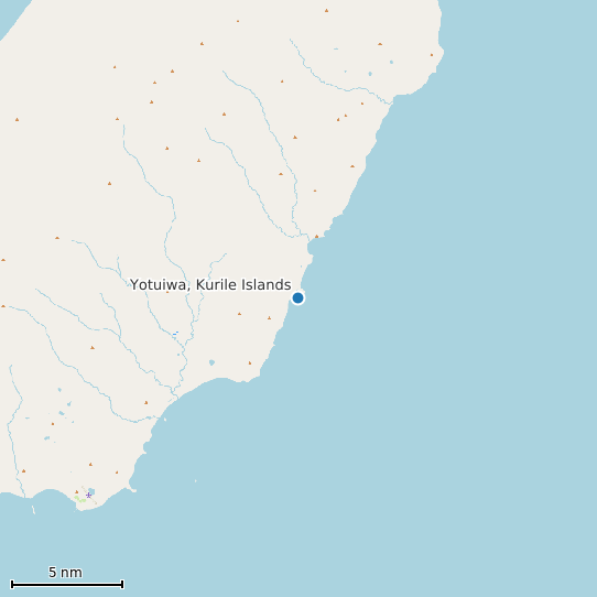 Map of Yotuiwa, Kurile Islands Tide Prediction Station