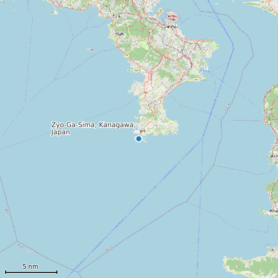 Map of Zyo-Ga-Sima, Kanagawa, Japan Tide Prediction Station