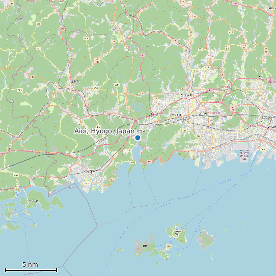Map of Aioi, Hyogo, Japan Tide Prediction Station