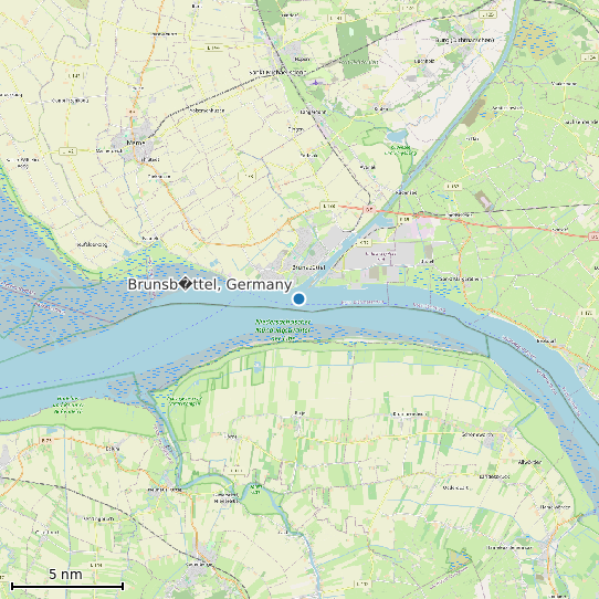 Map of Brunsb�ttel, Germany Tide Prediction Station