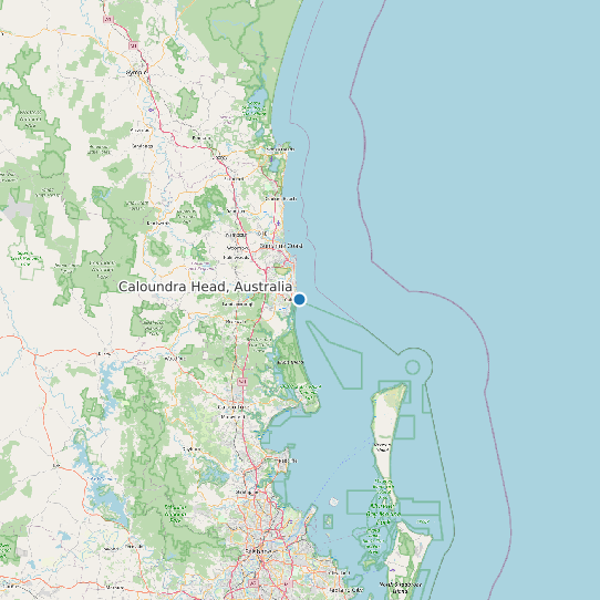Caloundra Head, Australia map
