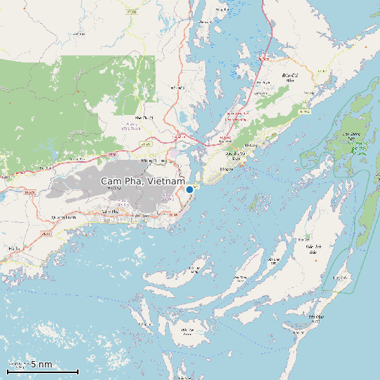Map of Cam Pha, Vietnam Tide Prediction Station