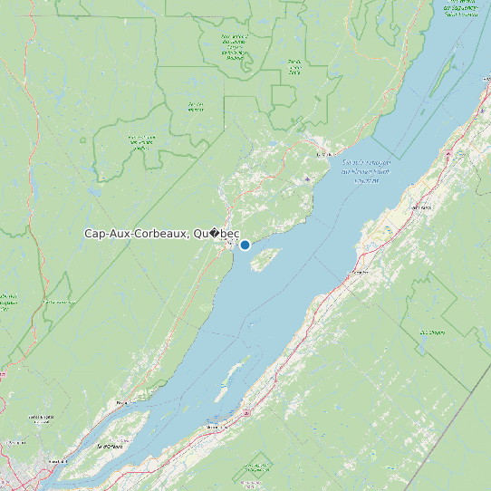 Map of Cap-Aux-Corbeaux, Qu�bec Tide Prediction Station