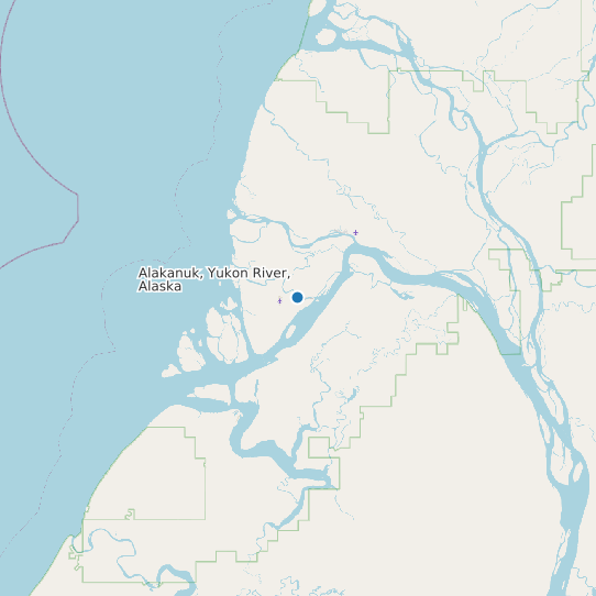 Alakanuk, Yukon River, Alaska map