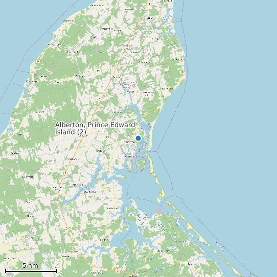 Map of Alberton, Prince Edward Island (2) Tide Prediction Station