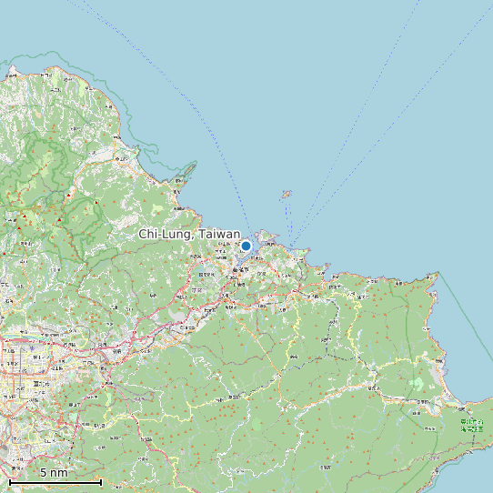 Map of Chi-Lung, Taiwan Tide Prediction Station