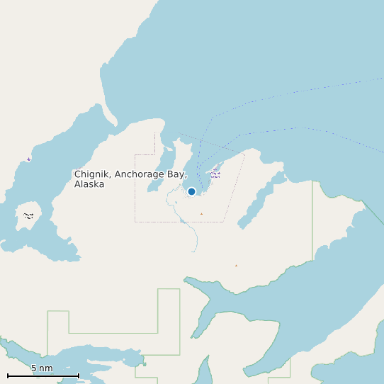 Map of Chignik, Anchorage Bay, Alaska Tide Prediction Station