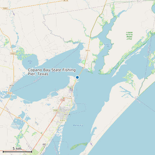 Map of Copano Bay State Fishing Pier, Texas Tide Prediction Station
