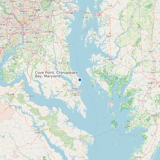 Cove Point, Chesapeake Bay, Maryland map