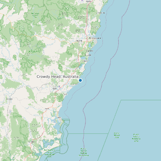 Crowdy Head, Australia map