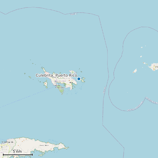 Map of Culebrita, Puerto Rico Tide Prediction Station