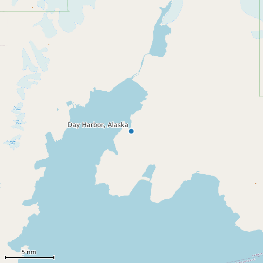 Map of Day Harbor, Alaska Tide Prediction Station