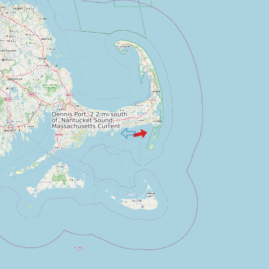 Dennis Port, 2.2 mi south of, Nantucket Sound, Massachusetts Current map