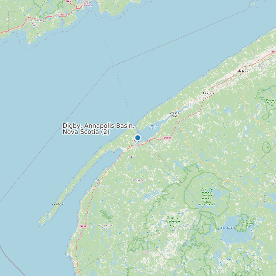 Digby, Annapolis Basin, Nova Scotia (2) map