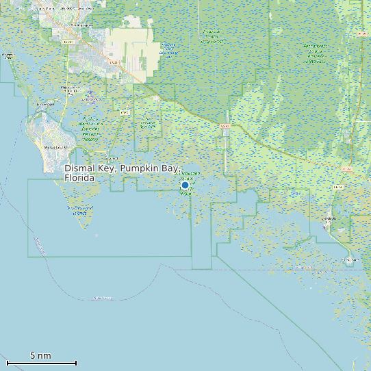 Map of Dismal Key, Pumpkin Bay, Florida Tide Prediction Station
