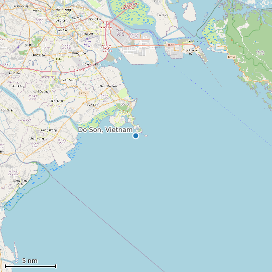 Map of Do Son, Vietnam Tide Prediction Station