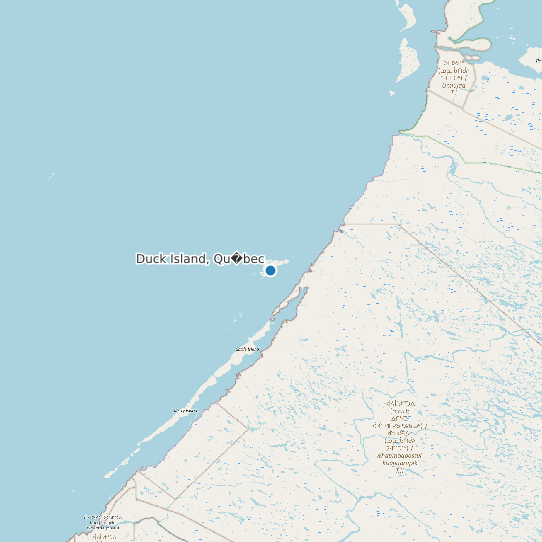 Duck Island, Qu�bec map