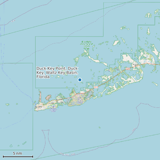 Map of Duck Key Point, Duck Key, Waltz Key Basin, Florida Tide Prediction Station