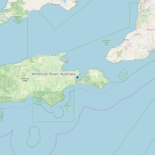 Map of American River, Australia Tide Prediction Station