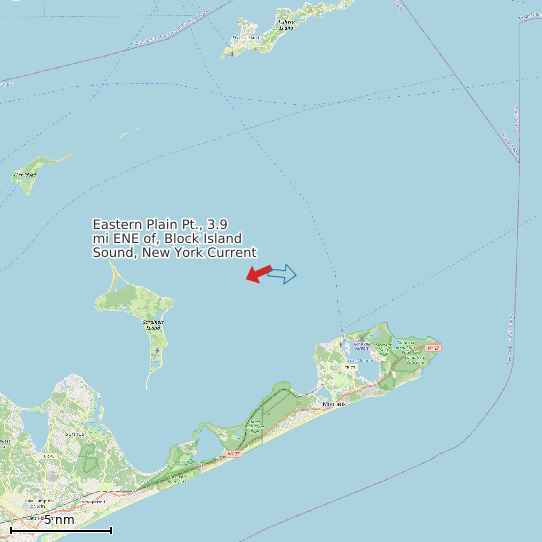 Map of Eastern Plain Pt., 3.9 mi ENE of, Block Island Sound, New York Current Prediction Station