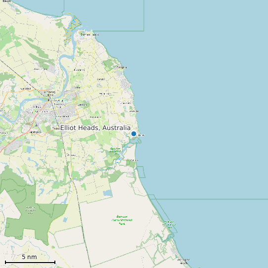 Map of Elliot Heads, Australia Tide Prediction Station