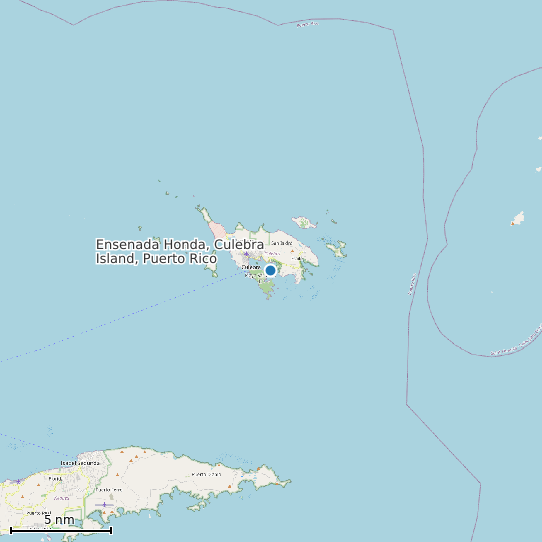 Map of Ensenada Honda, Culebra Island, Puerto Rico Tide Prediction Station