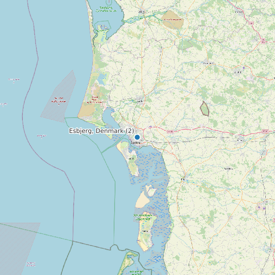 Esbjerg, Denmark (2) map