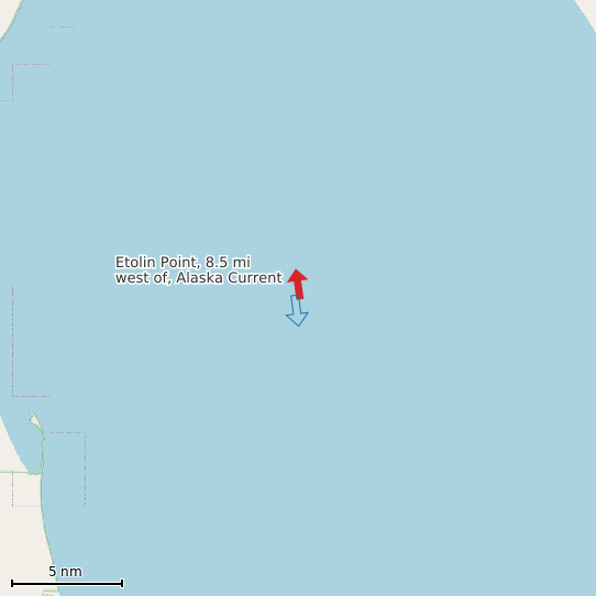 Map of Etolin Point, 8.5 mi west of, Alaska Current Prediction Station