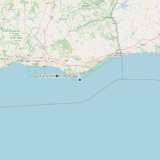 Map of Faro-Olh�o, Portugal Tide Prediction Station