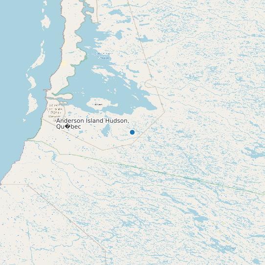 Map of Anderson Island Hudson, Qu�bec Tide Prediction Station