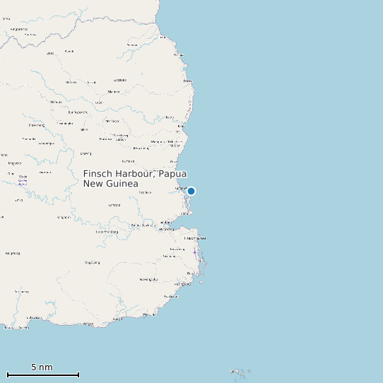 Map of Finsch Harbour, Papua New Guinea Tide Prediction Station