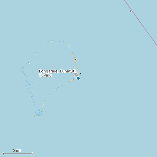 Map of Fongafale, Funafuti, Tuvalu Tide Prediction Station
