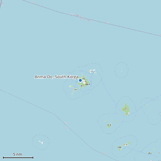 Map of Anma Do, South Korea Tide Prediction Station