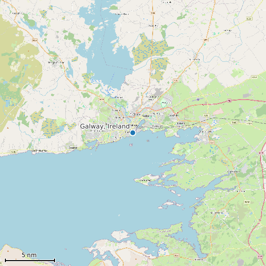Map of Galway, Ireland Tide Prediction Station