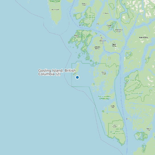 Gosling Island, British Columbia (2) map