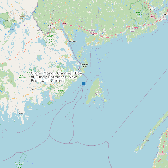 Grand Manan Channel (Bay of Fundy Entrance), New Brunswick Current map