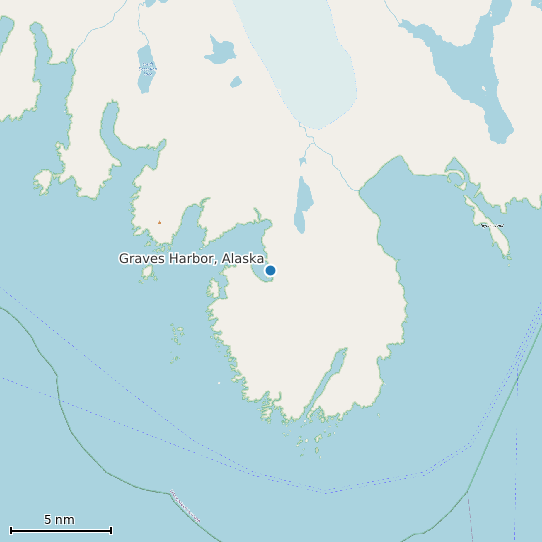 Map of Graves Harbor, Alaska Tide Prediction Station