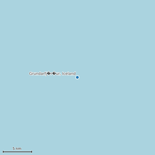 Map of Grundarfj�r�ur, Iceland Tide Prediction Station