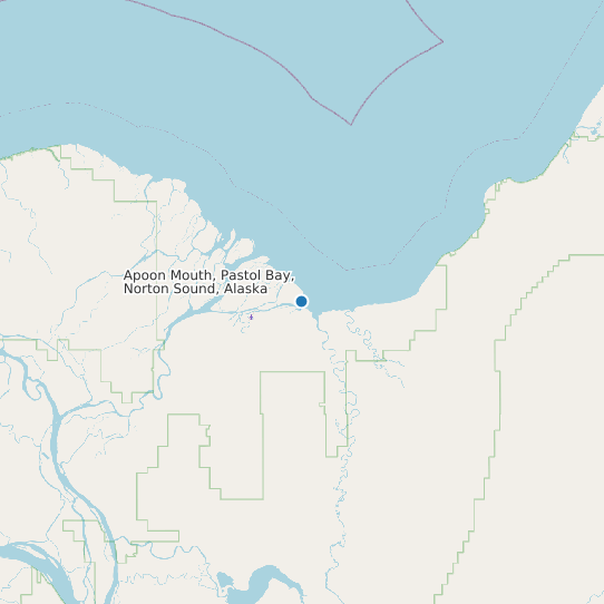 Map of Apoon Mouth, Pastol Bay, Norton Sound, Alaska Tide Prediction Station