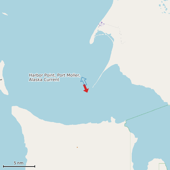 Map of Harbor Point, Port Moller, Alaska Current Prediction Station
